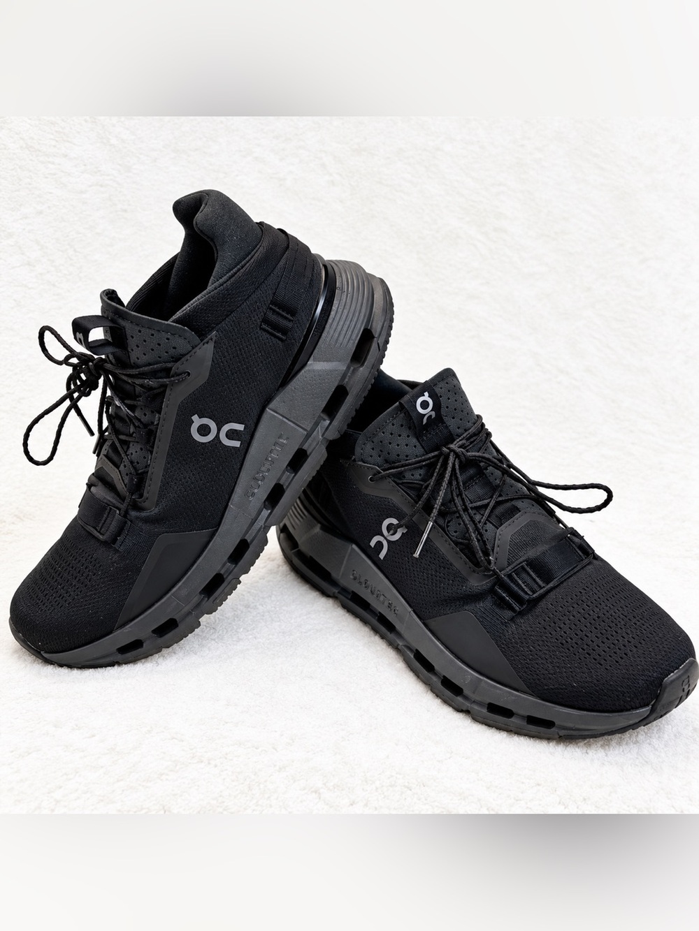 On Running Cloudnova 2 All Black Women’s 9.5 CloudTec Sneakers